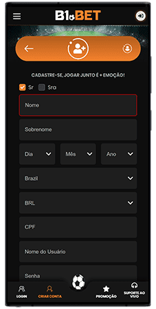 cadastro b1bet